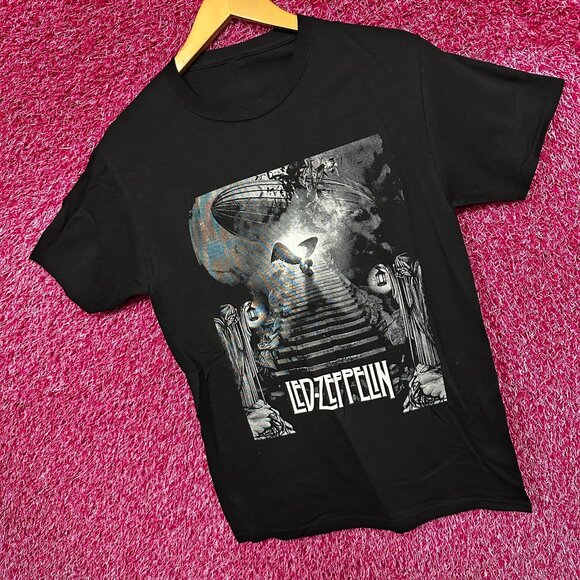 Led Zeppelin Stairway to Heaven Mothership Rock Band Tee S - Picture 3 of 4